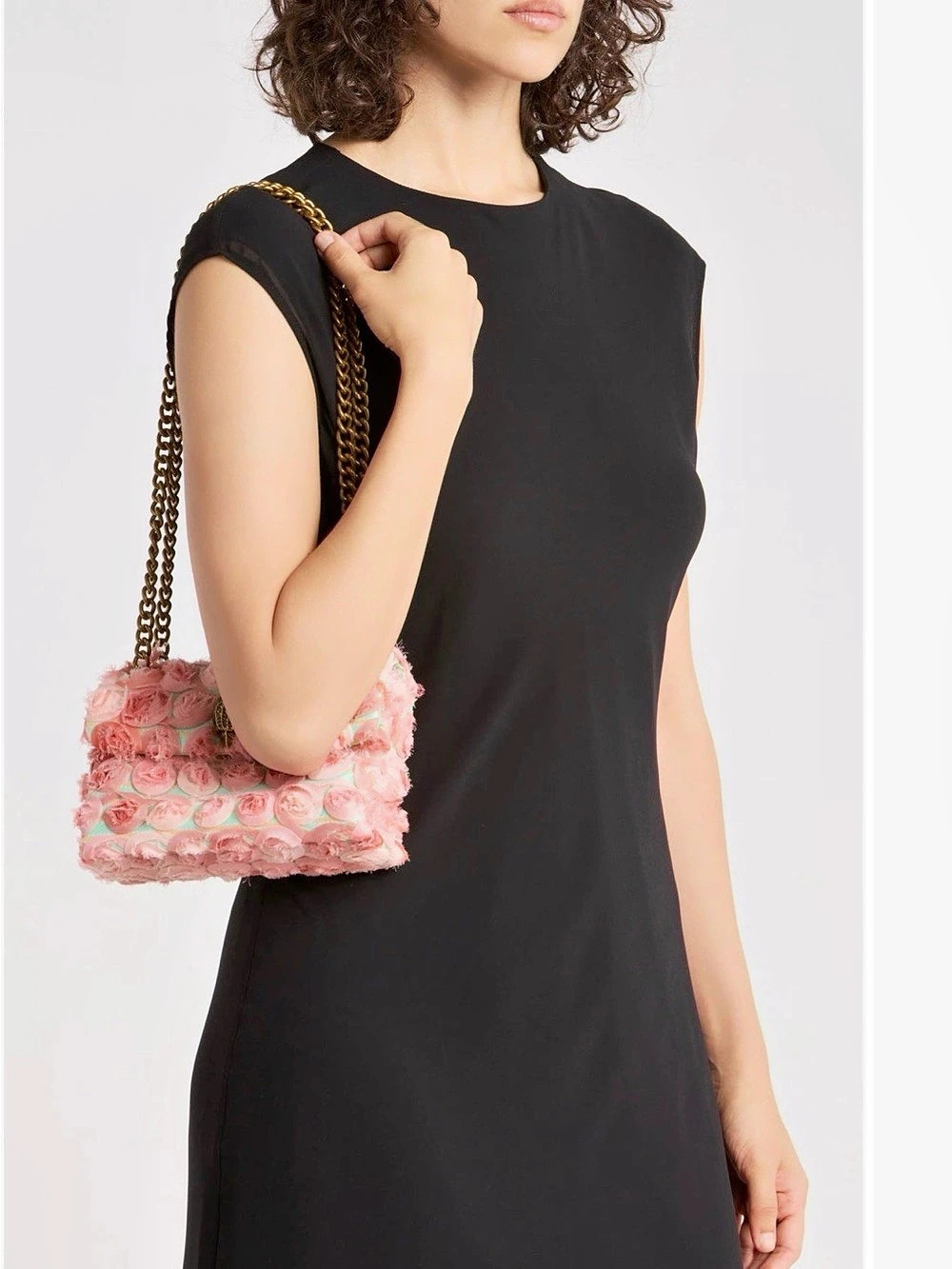 Kurt Geiger Mini Soft Kensington Pink Floral Crossbody Bag NWT - Picture 6 of 9
